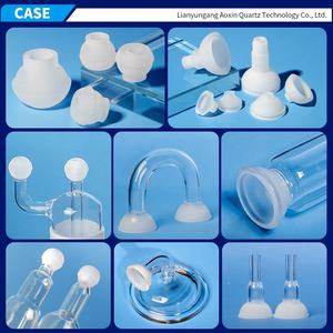 공장 사용자 정의 Cuarzo 융합 실리카 석영 유리 실험실 사용을위한 고온 저항 석영 젖빛 그릇 튜브 - Product Image 6