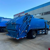 Camion poubelle compacteur 8 m³ pas cher 2025, 5 tonnes, petit camion compacteur de 8 m³ pour la collecte des déchets
