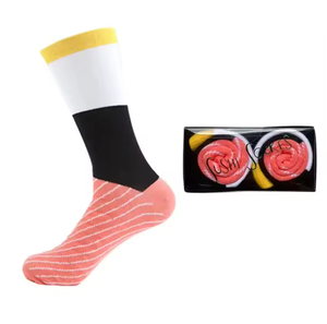 ถุงเท้ายาวสุดแปลกสำหรับชายวัยรุ่นชายหญิงถุงเท้าลายปลาแซลมอน - Product Image 1