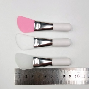 Dụng Cụ Bôi Đầu Mềm Màu Trắng Hồng Nhãn Hiệu Riêng Cọ Mặt Nạ Trang Điểm Mỹ Phẩm Mini Ngắn Cọ Mặt Nạ Silicon Nhỏ 9Cm - Product Image 2