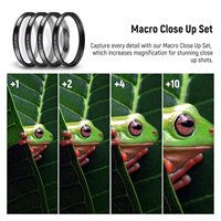 Filtres d'objectif pour caméra NEEWER (rapprochement) (+1/+2/+4/+10) 49 mm ND/CPL/UV/FLD/rapprochement et kit d'accessoires pour objectif avec ND2 ND4 ND8