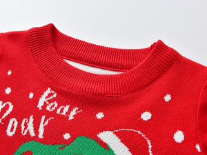 Nouveau Noël Jacquard <span class=keywords><strong>Pull</strong></span> Elk Enfants Chandails Tricotés À Manches Longues Enfants Garçons Filles De Noël Père Noël Chandails Automne Hiver - Product Image 3