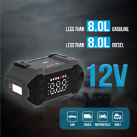 Compresseur d'air 12V personnalisé M4, gonfleur de pneus, démarreur de secours 300A 20000mAh à charge rapide USB-A, pinces intelligentes, LED 74W CE/FCC