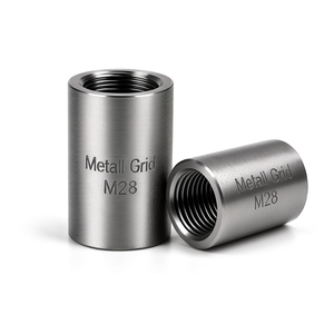 Acoplador Mecánico de Acero al Carbono de Alta Resistencia M28 con Roscado Preciso para Empalmes de Refuerzo Estructural - Product Image 2