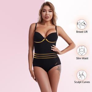 Yun Hot Toning Jumpsuit <span class=keywords><strong>Tummy</strong></span> Tuck con sujetador con aros <span class=keywords><strong>Tummy</strong></span> Tuck Hip Lift Jumpsuit - Product Image 2