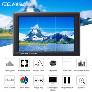 FEELWORLD FW279S Monitor Kamera 7 inci 2200nits, 3G-SDI 4K HDMI, Monitor Lapangan <span class=keywords><strong>DSLR</strong></span> dengan Bantuan Fokus Peaking, Logo Kustom - Product Image 4