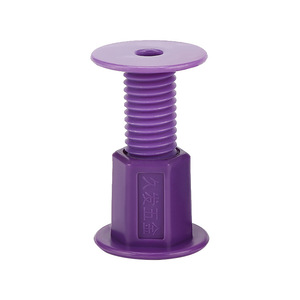Pata Ajustable para Muebles Jiufa, Plástico Morado, 30 mm de Diámetro, Estabilizador para Armario y Guardarropa, Fácil Instalación - Product Image 4