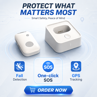 Localizador GPS Personal 4G LTE al por Mayor con Detección de Caídas, Colgante para Personas Mayores, Dispositivo de Alerta Médica de Emergencia SOS, Resistente al Agua IP67