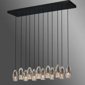 Luxury Led Ceiling Hanging Crystal Chandeliers Pendant Lights In Modern Style At Low Prices For Dining Table