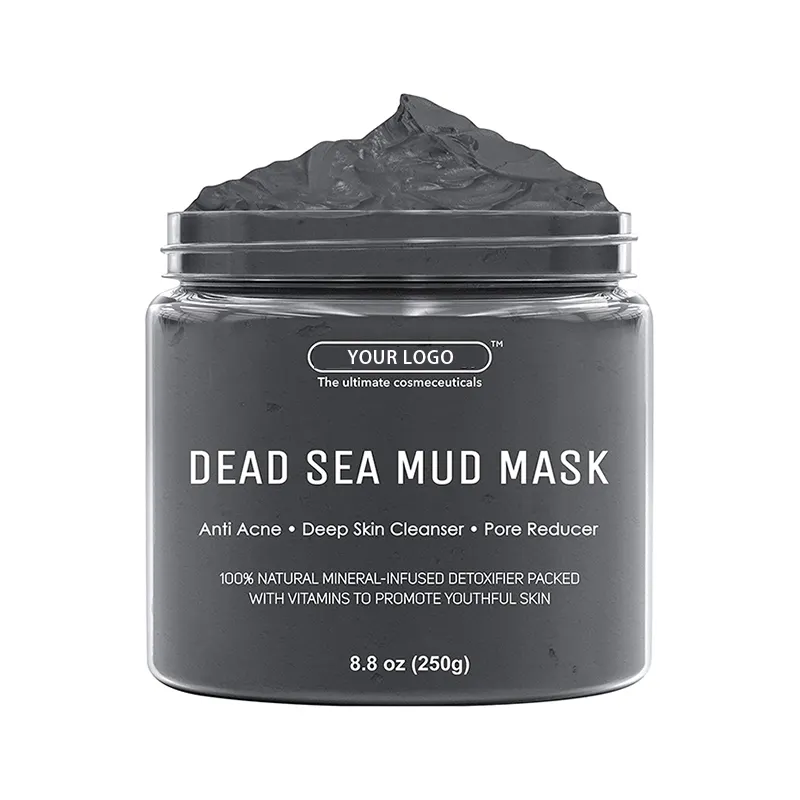 Private Label Beauty Hautpflege Anti Akne Clay Maske Schwarze Vulkans chlamm maske Organic White ning Clay Gesichts maske