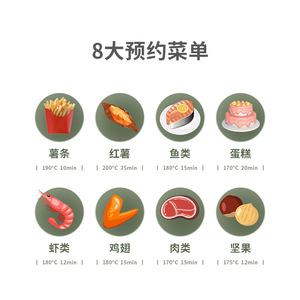 หม้อทอดไร้น้ำมันอัจฉริยะ 5 ลิตร หน้าจอสี เครื่องใช้ไฟฟ้าในครัวเรือนอเนกประสงค์ ปรุงอาหารแบบไร้น้ำมัน - Product Image 5