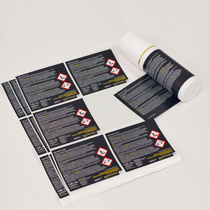 Étiquette autocollante multicouche écologique pour impression de bouteilles avec instructions d'avertissement sur les produits chimiques dangereux - Product Image 2