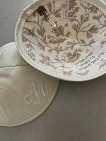 Groothandel olijfgroene corduroy bruidskippah met aangepaste borduring, gepersonaliseerde binnenprint, Joodse yarmulke, Judaica schedelkap