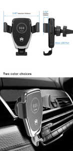 Giá thấp chất lượng tốt thông minh cảm biến trọng lực sạc nhanh xe sạc không dây điện thoại di động chủ đứng cho iPhone Samsung - Product Image 6