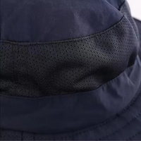 Chapeau de soleil unisexe portable pliable à large bord en maille avec protection nuque UPF50+ en polyester pour le camping, la randonnée, le safari et la pêche