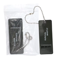 Anthrive 7x2.8cm Vert Plastique Haute Fréquence Sauvetage Extérieur Sécurité Urgence Multi Audio Sifflet pour Randonnée Camping