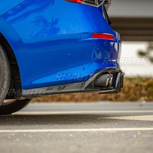 Pour Honda Civic 11e génération 2022 Silencieux 4 sorties Embout d'échappement Diffuseur latéral arrière Spoiler de pare-chocs Répartiteur de tuyau d'échappement JDM - Product Image 5