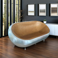 Chaise longue en cuir de luxe de style aviateur rétro industriel pour salon, chambre à coucher, salle à manger