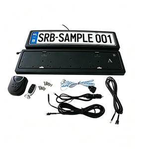 Portatarga Universale Ribaltabile con Telecomando Elettrico, Cornice Pieghevole Invisibile per <span class=keywords><strong>Targa</strong></span> Auto, per Modifiche Europee - Product Image 1