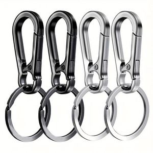 Mousqueton robuste en alliage de zinc avec clips à dégagement rapide pour porte-clés et détecteur de clés de voiture, cadeau promotionnel - Product Image 5