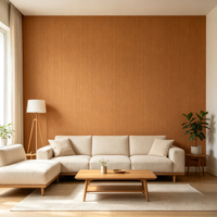 Papier peint texturé en pierre artificielle blanc crème, durable, pour la décoration d'appartements et d'espaces commerciaux