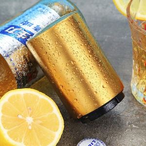 Wholesale Stainless Steel Wine Bottle Opener Portable Magnetic Automatic Press Metal Beer Openers - Product Image 4