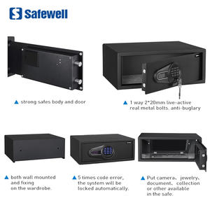 세이프웰 H0403M 베스트셀러 LED 디스플레이 디지털 잠금 전자 호텔 노트북 보안 금고 판매 - Product Image 5