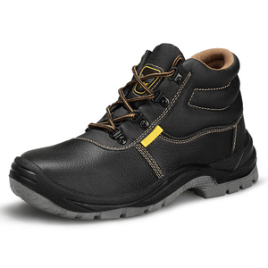 Bottes de sécurité en cuir noir pour hommes DSF1026, imperméables, pour l'hiver, chaussures de randonnée hautes pour l'extérieur - Product Image 2