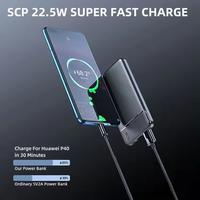 Banque d'Alimentation Ultra-Fine de 10000 mAh Chargeur Portable pour iPhone Batterie Externe 20000 mAh PowerBank