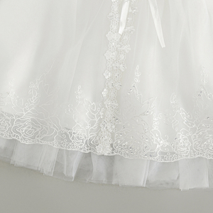 Vestido de Niña con Flores, Vestido de Princesa con Encaje, Elegante Vestido de Baile <span class=keywords><strong>para</strong></span> <span class=keywords><strong>Bautizo</strong></span>, Vestido de Fiesta <span class=keywords><strong>para</strong></span> Niñas, Vestido de Tul Bordado con Lentejuelas - Product Image 6