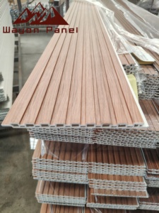 <span class=keywords><strong>Les</strong></span> panneaux de calandre WPC étanches à l'humidité de haute qualité Wayon sont utilisés pour le <span class=keywords><strong>mur</strong></span> de fond du téléviseur <span class=keywords><strong>dans</strong></span> le salon intérieur. - Product Image 4