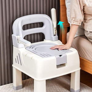 Silla de seguridad para baño para personas mayores y mujeres embarazadas con taburete antideslizante, capacidad de peso de 250 kg, material PP, diseño moderno - Product Image 4