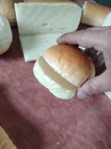 Restaurant Stainless Steel Fast Food <strong>Electric</strong> Burger Bun <strong>Slicer</strong> Hamburger <strong>Bread</strong> Cutting <strong>Slicer</strong> Machine - Product Image 2