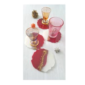 Posavasos de Té de Resina de Diseño Moderno para una Decoración Elegante del Hogar y la Mesa, Juego de Posavasos de Té de Resina de Primera Calidad para Uso Diario a Bajo Costo - Product Image 5