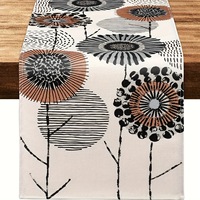 Nappe de table personnalisable, motif floral pastoral moderne, imprimé citrouille, pour Thanksgiving, écologique, imperméable, résistante à l'huile et à la chaleur
