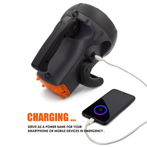 Có thể sạc lại 10 Watt 800lumens cầm tay <span class=keywords><strong>LED</strong></span> Spotlight đèn pin với ngân hàng điện và nhấp nháy ánh sáng 4000mAh Li-ion - Product Image 5