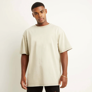 2025 gros Logo personnalisé impression humidité respirant poids lourd coton T-Shirt plaine teint lavé coupe ample utilisé 100% coton - Product Image 1