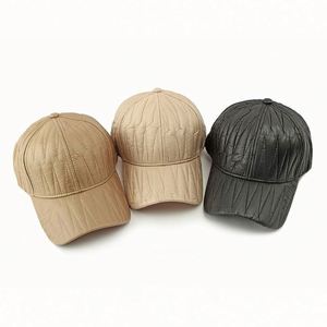 Gorras de Béisbol Coreanas con Diseño Acolchado de Moda para Invierno, Gorra de Béisbol Informal con Parte Superior Rígida para Mujer, Gorro Cálido - Product Image 2