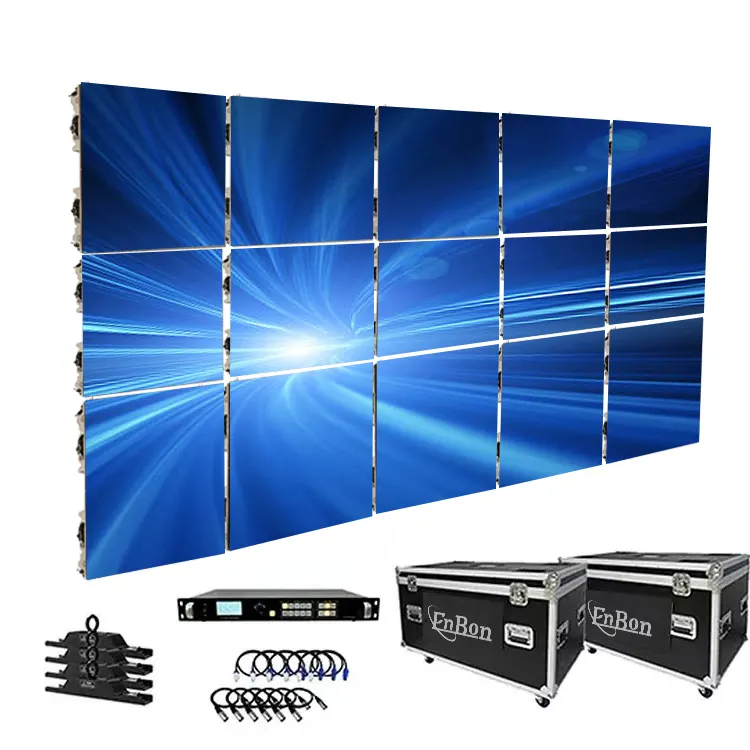 10ft X 12ft LED 화면 50cm X 50cm 이벤트 교회 배경 2.6mm 2.9mm 3.9mm LED 벽에 대한 모듈식 블랙 LED 디스플레이