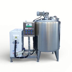 Ligne de production de fromage automatique en acier inoxydable 10-30L/h avec système de refroidissement par réfrigération, pompe à moteur, fermentation du lait et découpe du fromage caillé - Product Image 1