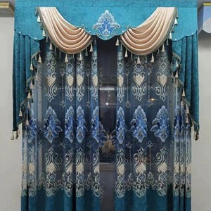 <span class=keywords><strong>Tende</strong></span> Ricamate per Soggiorno con Mantovana, <span class=keywords><strong>Tende</strong></span> Personalizzate in Stile Europeo, <span class=keywords><strong>Tende</strong></span> e Drappeggi di Lusso - Product Image 2