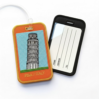 Etiqueta de Equipaje de Viaje Única con Nombre Bordado, Etiquetas de Equipaje con Logotipo Personalizado, Tela Lavable