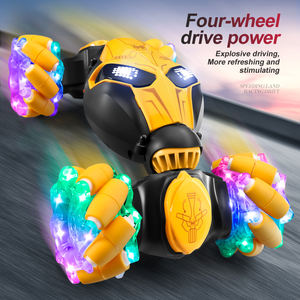 Nuevo y Genial Auto Acrobático Inteligente con Forma de Abeja, con 7 Modos de Luces, Control Remoto, Control por Gestos, Cargador USB Metálico Incluido, Color Amarillo - Product Image 5