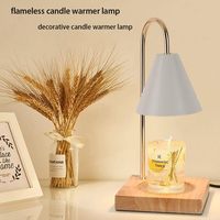 Lampe chauffe-cire en métal de style européen avec brûleurs de parfum personnalisables pour la cire fondue