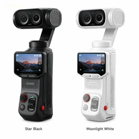 Orijinal Insta360 Luna Ultra Çift Lensli 8K 6x Optik Zoom 2 İnç Ekran 4 Saat Pil Ömrü Spor Video Kayıt Gimbal Kamera