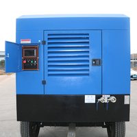 Compresseur d'air rotatif à vis portable, lubrifié au diesel, haute pression, prix usine, 24 m³/min, 3700 kg, refroidi par air, garantie 1 an