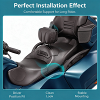 Appuie-dos carré INMT pour conducteur, style modifié pour Can-Am Spyder RT 2008-2017, accessoire de remplacement pour siège de moto