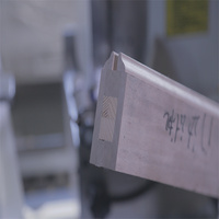 Scie à onglets à double tête en bois coupe d'angle à 45 degrés pour machine de découpe d'angle de profil en bois de cadre de porte