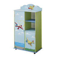 Armoire à vêtements en bois rose pâle moderne et charmante pour filles, porte en MDF, meubles de chambre à coucher, rangement, armoire, usage domestique