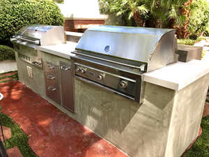 Parrillas de Gas <span class=keywords><strong>butano</strong></span> para barbacoa, armarios de <span class=keywords><strong>cocina</strong></span> modernos de lujo para exteriores - Product Image 2